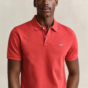 Gant Shield Pique Polo Shirt, Maple Fire Red image