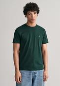 Gant Shield Crew Neck T-Shirt, Tartan Green image