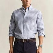 Gant Striped Classic Oxford Shirt, College Blue