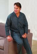 Gotzburg Diamond Print Pyjama Set, Blue Multi image