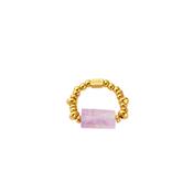 ChloBo Calming Stone Stretch Ring, Gold