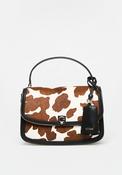 Guess Audrey Cow Print Crossbody Bag, Brown Multi image
