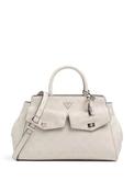 Guess Blake Large Satchel Bag, Cream image