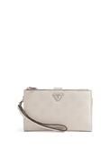 Guess Blake SLG Large Double Zip Organiser Wallet, Cream image