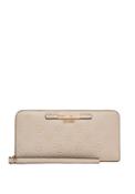 Guess Carmella SLG Large Zip Around Wallet, Cream image