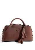 Guess Danielle Small Girlfriend Satchel Bag, Brown image