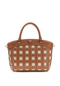 Guess Frankie Girlfriend Satchel Bag, Brown image