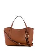 Guess Melody Satchel Bag, Brown image