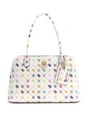 Guess Patsie Logo Satchel Bag, Multicoloured image