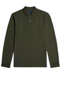 G-Star Raw Dunda Long Sleeve Slim Polo Shirt, Khaki