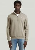 G-Star Raw Premium Core Half Zip Sweatshirt, Greige image