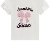 Guess Mini Girl Bow Short Sleeve Tee, White image
