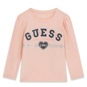 Guess Mini Girl Long Sleeve Top, Pink image