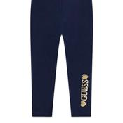 Guess Mini Girl Foil Heart Logo Legging, Navy image