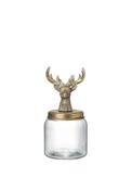 Heaven Sends Medium Stag Top Glass Jar image