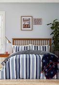 Helena Springfield Huntington Stripe Duvet Cover Set, Blue image