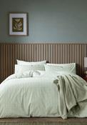 Helena Springfield Calico &amp; Chalk Tranquil Check Duvet Cover, Green image