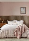 Helena Springfield Calico &amp; Chalk Tranquil Check Duvet Cover, Pink image
