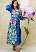 Hope &amp; Ivy Maxine Floral Maxi Shirt Dress, Blue Multi image