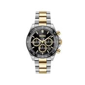 Hugo Boss Men’s Hero 2.0 Chronograph Watch, Silver &amp; Black image