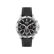 Hugo Boss Men’s Trooper Watch, Silver &amp; Black image