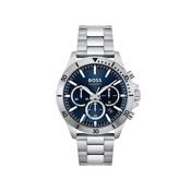 Hugo Boss Men’s Troper Chronograph Watch, Silver &amp; Blue image