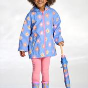 Hatley Girls Sun Long Sleeve Rain Jacket, Blue image