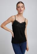 ICHI Lace Cami Top, Black image