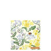 IHR Forget Me Not &amp; Primrose Lunch Napkins, Yellow Multi image