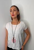 Serafina Collection Large Pendant Necklace, Pink image