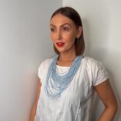 Serafina Collection Layered Necklace, Blue image