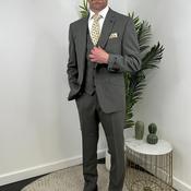 Douglas Romelo Slim Trousers, Dark Grey image