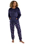 Indigo Sky Dog Print Pyjama Set, Navy image
