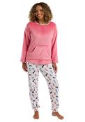 Indigo Sky Dog Print Pyjama Set, Pink image
