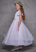 Isabella IS25389 Communion Dress, White image