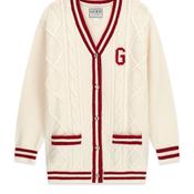 Guess Older Girl Long Cardigan, Cream