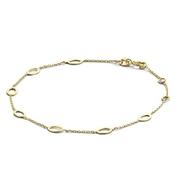 Jackie Jewellery Bahia Oval Bracelet, Gold image