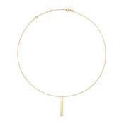 Jackie Jewellery Long Bar Necklace, Gold image