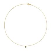 Jackie Jewellery Black Agate Necklace, Gold image