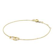 Jackie Jewellery Double Circle Bracelet, Gold image