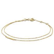 Jackie Jewellery Double Trouble Bracelet, Gold image