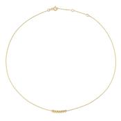 Jackie Jewellery Mini Dots Necklace, Gold image