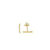 Jackie Jewellery Bubble Stud Earrings, Gold image
