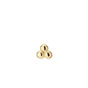 Jackie Jewellery Triple Ball Piercing, Gold image