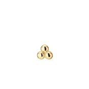 Jackie Jewellery Triple Ball Piercing, Gold image