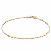 Jackie Jewellery Triple Bar Bracelet, Gold image