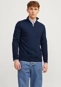Jack &amp; Jones Emil Knit Half Zip Sweater, Navy image