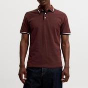 Jack &amp; Jones Paulos Plain Polo Shirt, Brick image