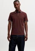 Jack &amp; Jones Paulos Plain Polo Shirt, Brick image