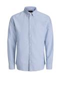Jack &amp; Jones Harvey Stripe Oxford Shirt, Dusty Blue &amp; White image